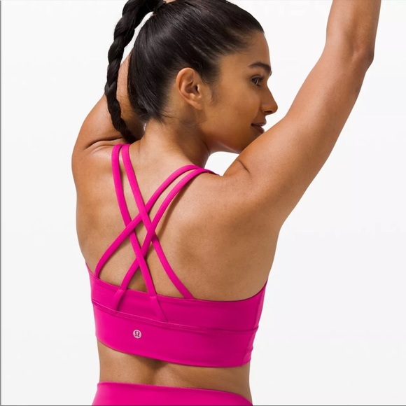 lululemon athletica Other - Lululemon Energy Bra Long Line 6 Ripened Raspberry